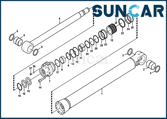 شراء VOE14612140 14612140 طقم ختم دلو EC700B EC750D SUNCARVO.L.VO مجموعة ختم إصلاح الأسطوانة الهيدروليكية online manufacture