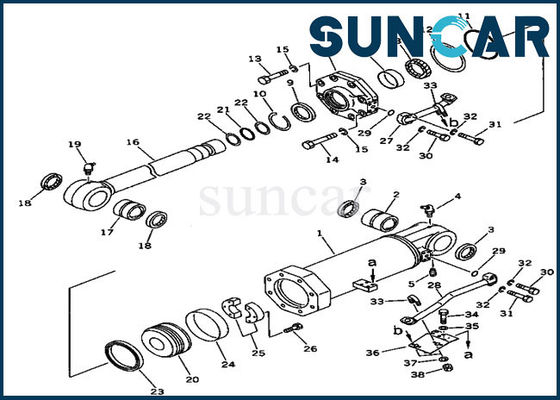 شراء 707-99-74410 أطقم ختم الكسارة طقم إصلاح أسطوانة الرفع لـ D375A-2 كوماتسو جرافة online manufacture