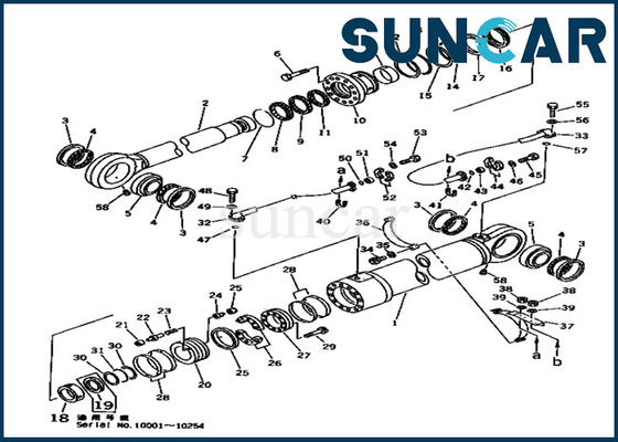 شراء طقم إصلاح كوماتسو 707-99-78620 طقم ختم أسطوانة بوم يناسب نماذج الحفارات PC1000-1 online manufacture