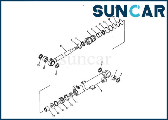 شراء 707-00-50660 كوماتسو PC05-6 حفارة صغيرة نموذج بوم اسطوانة إصلاح الداخلية ختم كيت online manufacture