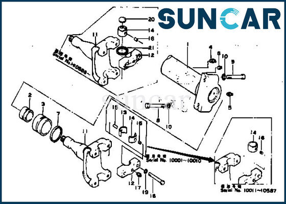 شراء 154-61-05012 Komatsu Sealing Kit ISO9001 D80A-12 D80P-12 مجموعات إصلاح الأسطوانات الهيدروليكية online manufacture