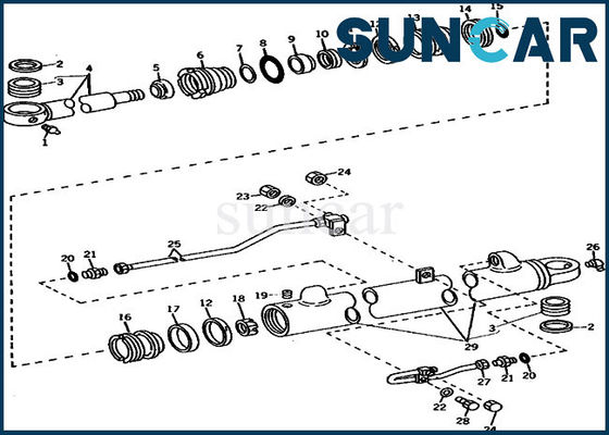 شراء حفارة 690B JOHN DEERE AR105309 Boom Repair Seal Kit أطقم خدمة الأسطوانة online manufacture