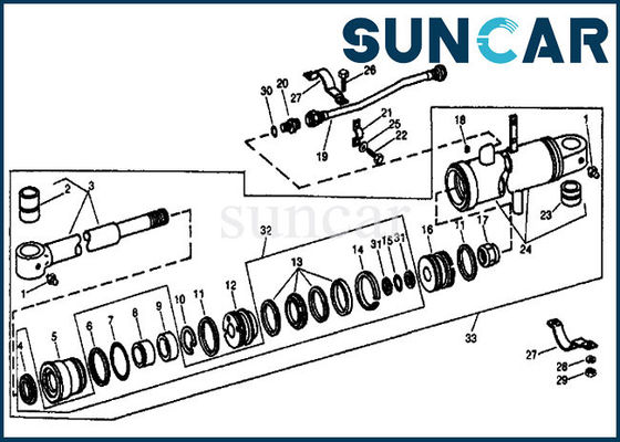 شراء RE12314 طقم خدمة أسطوانة استبدال الحفار لـ 690693B John Deere online manufacture