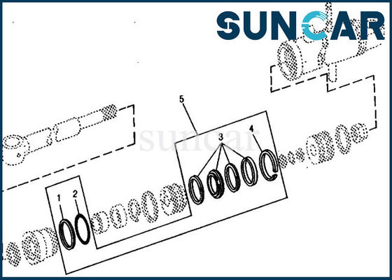 شراء RE15907 طقم إصلاح استبدال الأسطوانات 690B 690 DEERE طقم الختم الهيدروليكي online manufacture