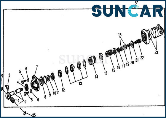 شراء طقم ختم أسطوانة ذراع الرافعة AR105637 أطقم إصلاح أختام Deere للحفارة 890A online manufacture