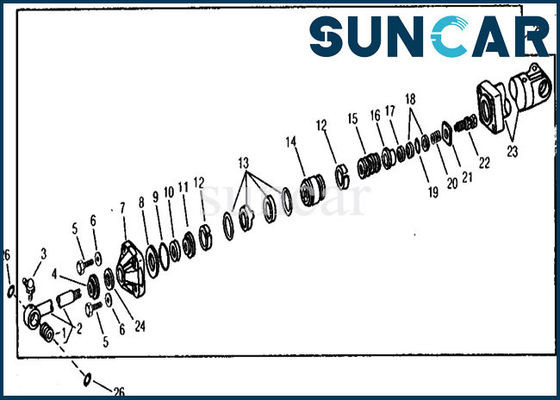شراء RE21210 أطقم ختم أسطوانة ذراع الرافعة الهيدروليكية البديلة 890A John Deere Repair Oil Seal online manufacture