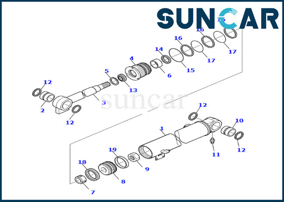 شراء طقم ختم أسطوانة بوم 878000537 كوماتسو لمجموعة أدوات إصلاح ختم الأسطوانة PC35R-8 online manufacture