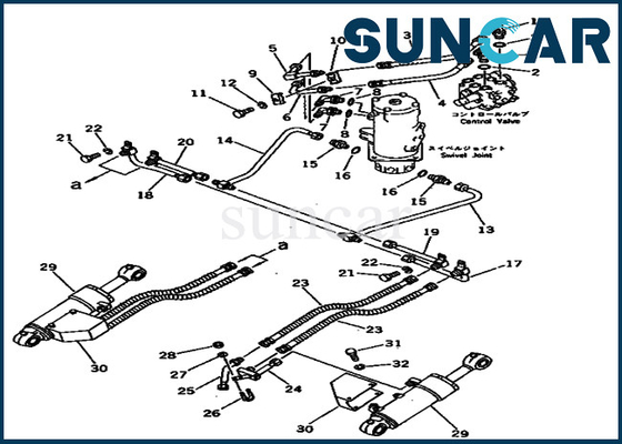 شراء أطقم خدمة كوماتسو PC40-3 20T-63-96100 20T6396100 طقم إصلاح ختم أسطوانة الشفرة online manufacture