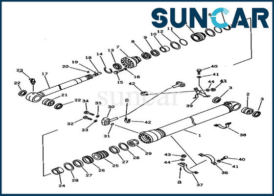 707-99-46200 Arm Cylinder Seal Kit يناسب Komatsu PC150-5 قطع غيار حفارة Suncar