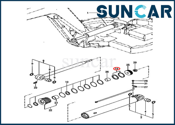 YM172187-72290 YM17218772290 طقم ختم أسطوانة متأرجح يناسب آلات البناء KOMATSU PC70FR-1